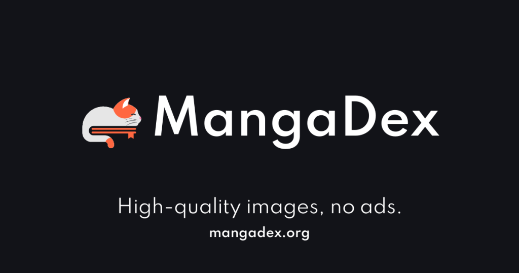 MangaDex logo in reverse colors